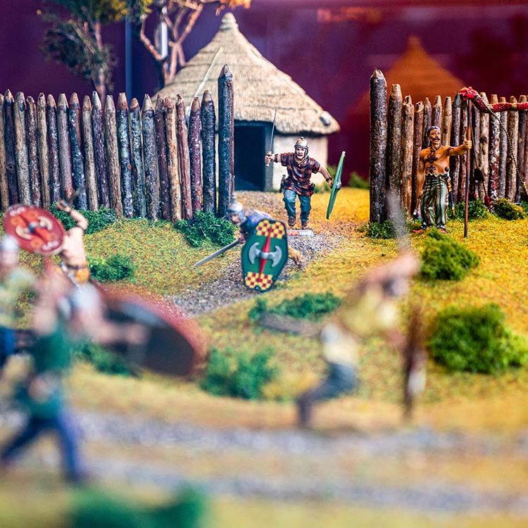 Miniature battle models