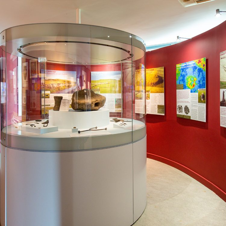 Internal view of Exhibition at rathcroghan visitor centre