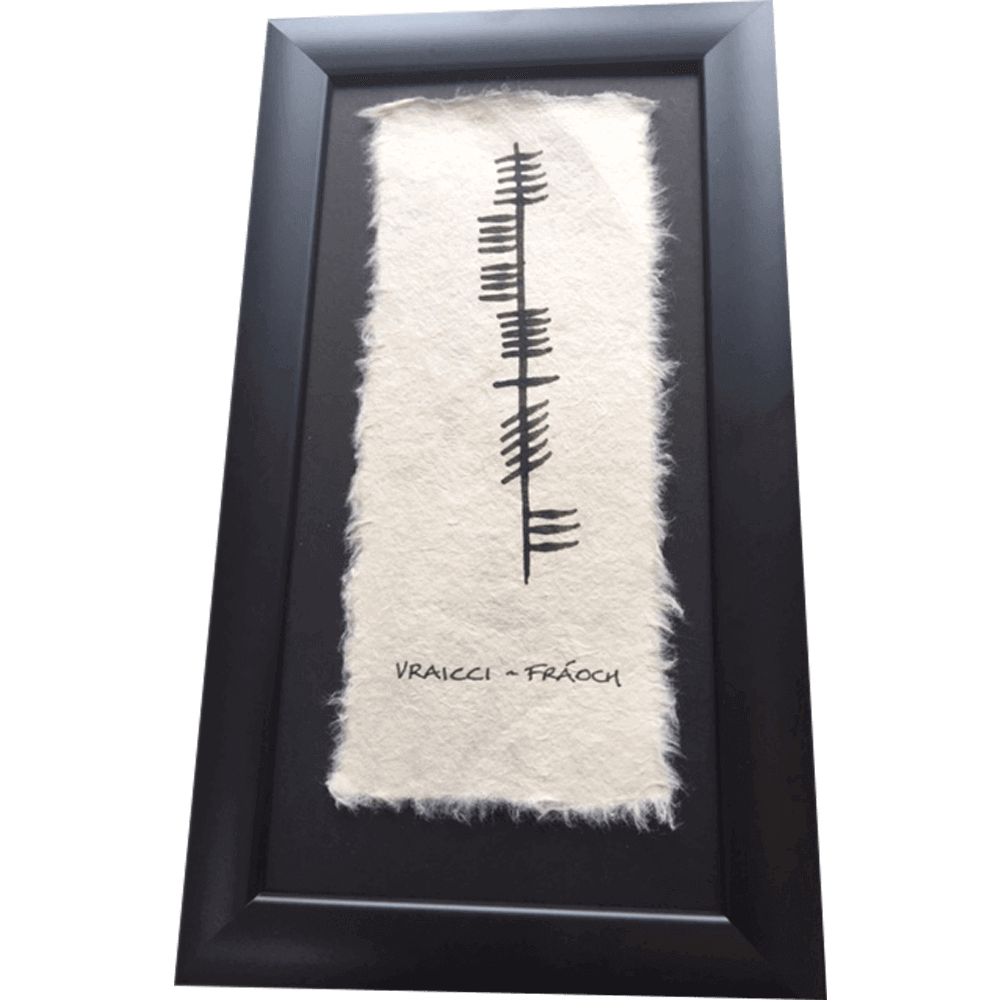 Ogham Plaque Vraicci | Fráoch