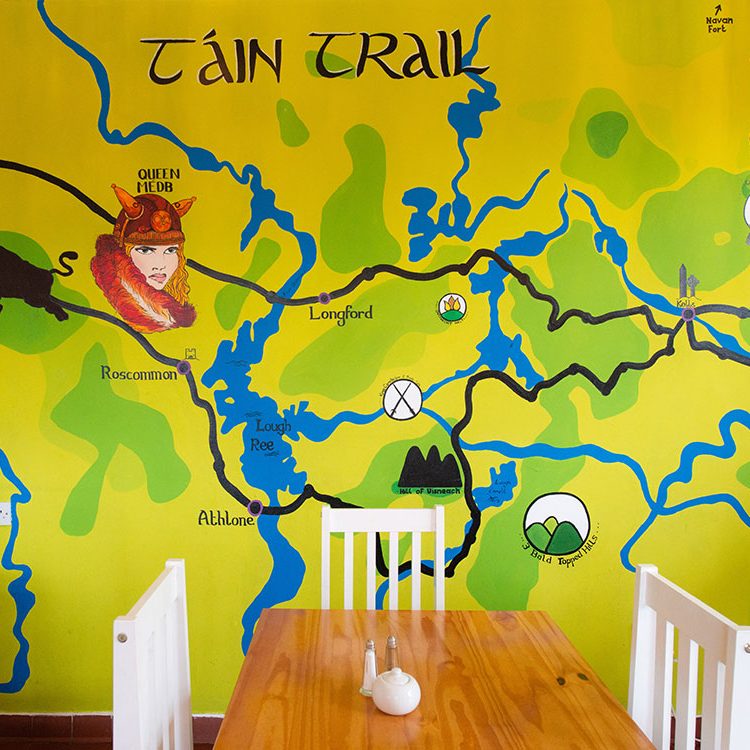 A map of rathcroghan Visitor Centre