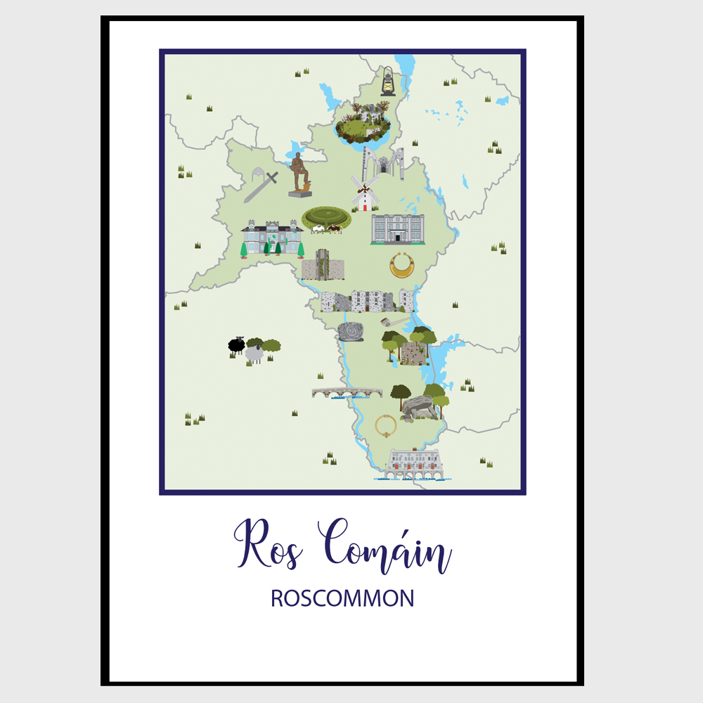 Scenic view of County Roscommon landscape, home to the Rathcroghan royal site