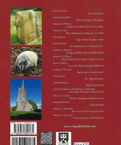 Back cover of Sligo Field Club Journal Volume 5 (2019), featuring articles on Sligo's archaeology, history, and natural heritage