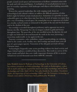 Back cover of 'Pagan Ireland' featuring illustrated Celtic designs