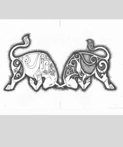 Bespoke, exclusive design, based on and inspired by the Battle of the Bulls