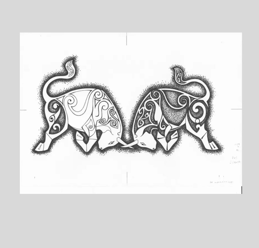 Bespoke, exclusive design, based on and inspired by the Battle of the Bulls