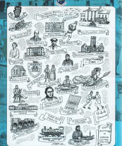 Rear cover of the Rathcroghan journal featuring historical or archaeological content related to the site