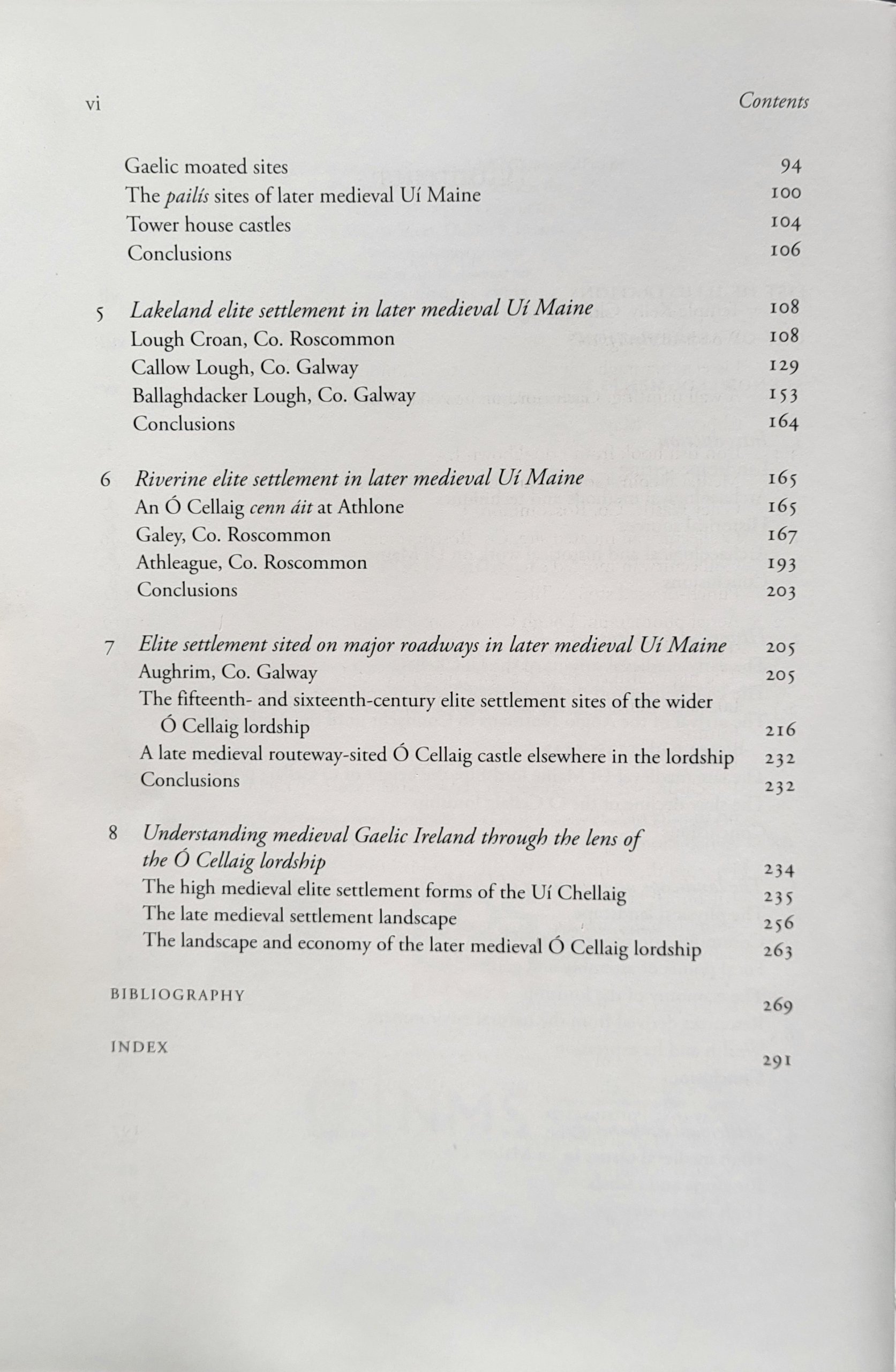 Table of content of The Uí Chellaig lords of Uí Maine and Tír Maine - Daniel Patrick Curley