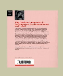 Back cover of The Quaker community of Ballymurray, Co. Roscommon, 1717–1848