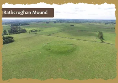 Aerial image of Rathcroghan Mound