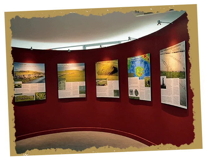 informational exhibition at Rathcroghan visitor centre